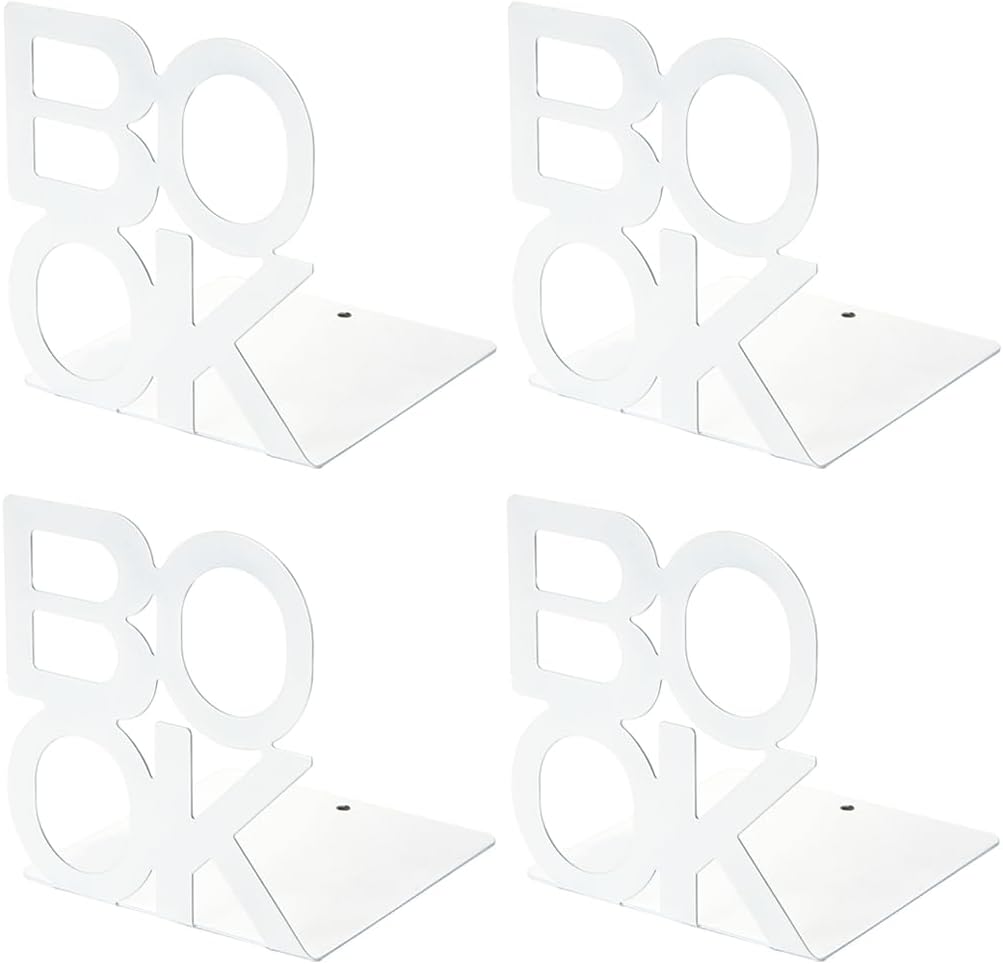 Book Ends,BookEnds Supports for Bookrack Desk,Bookend are Used for Books, Unique Appearance Design,Heavy Duty