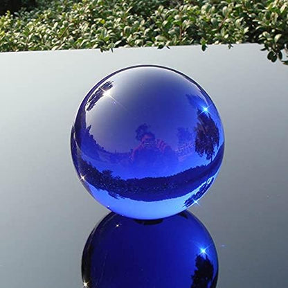 CHENGXINWENHUA Decorative Orbs for Bowls and Vases Set of 1，Diameter 3" Crystal Sphere Ball,Camera Sphere and Photography Orb (Green-1)