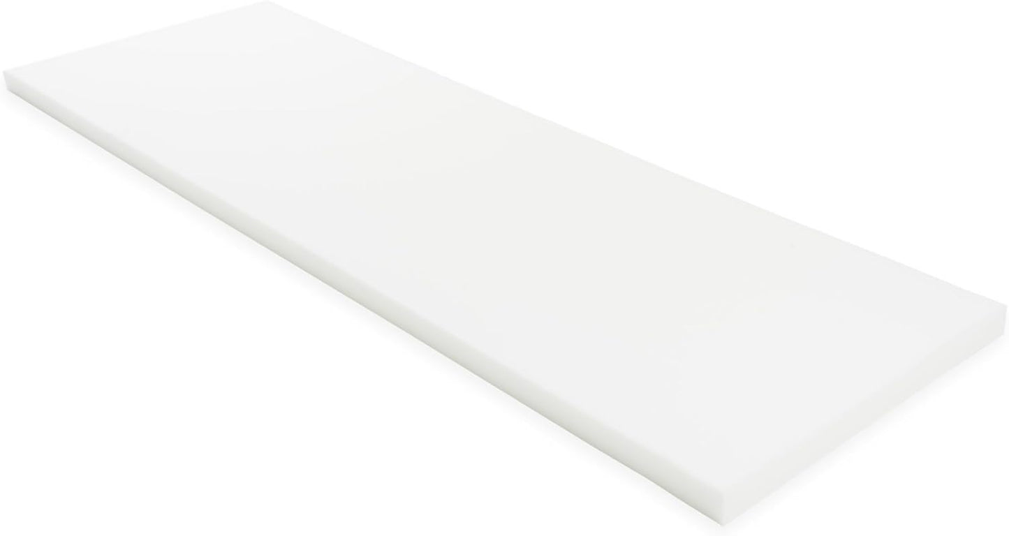 GoTo Foam 1" Height x 24" Width x 72" Length 44ILD (Firm) Upholstery Cushion Made in USA