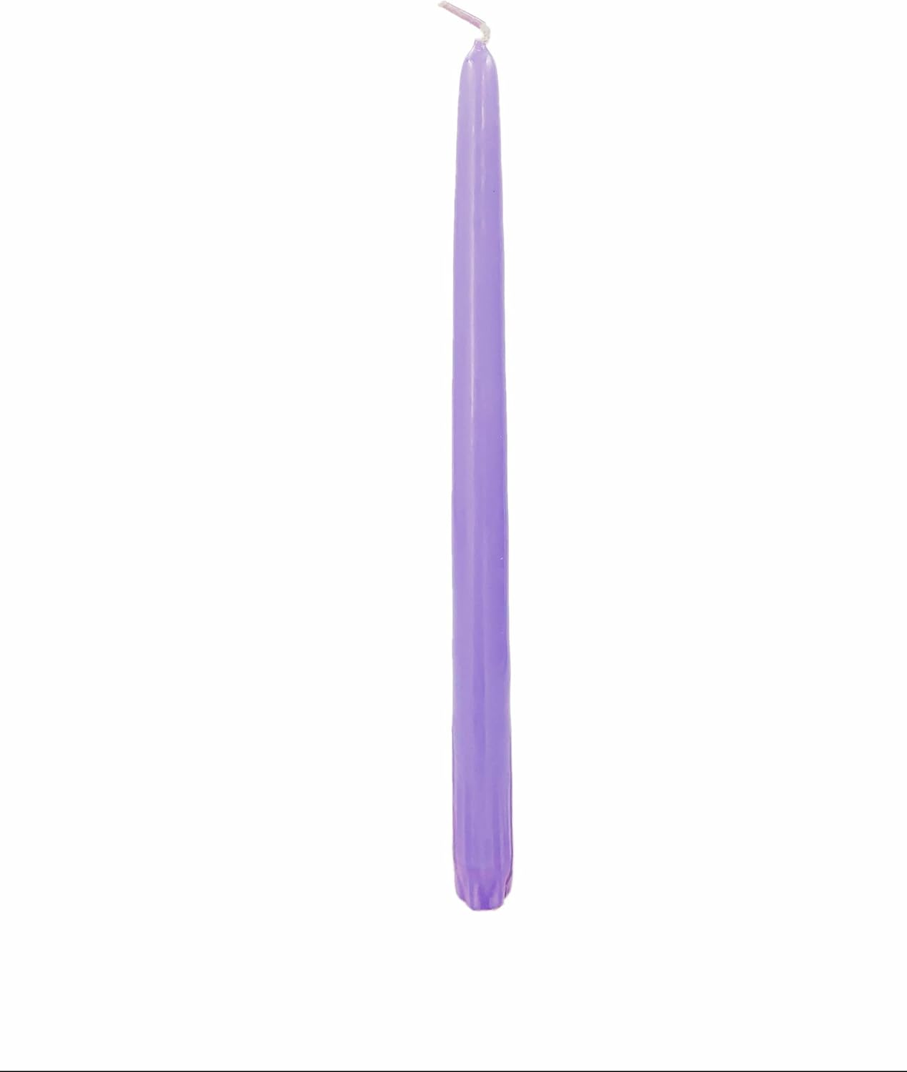 D'light Online White Taper Candles, 10 Inch Premium Quality Candles Hand-Dipped Tapered Candles, Dripless, Smokeless and Unwrapped Bulk Pack for Events - Set of 12 (10 Inch, White)