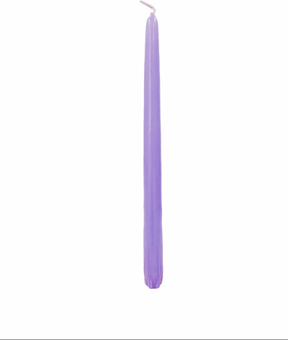 D'light Online White Taper Candles, 10 Inch Premium Quality Candles Hand-Dipped Tapered Candles, Dripless, Smokeless and Unwrapped Bulk Pack for Events - Set of 12 (10 Inch, White)