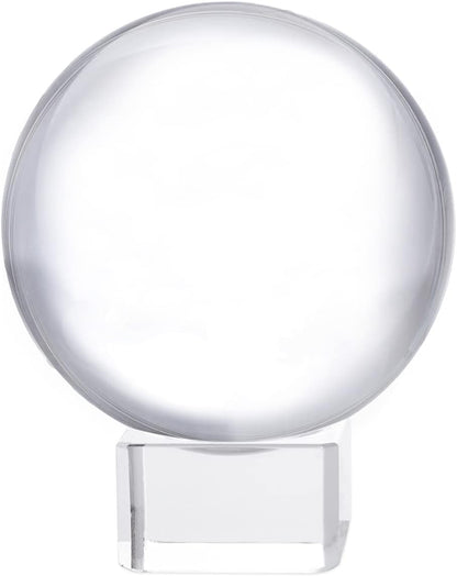 LONGWIN 50mm(2 inch) K9 Photography Solid Crystal Glass Ball Sphere with Free Stand Suncatcher (Clear)