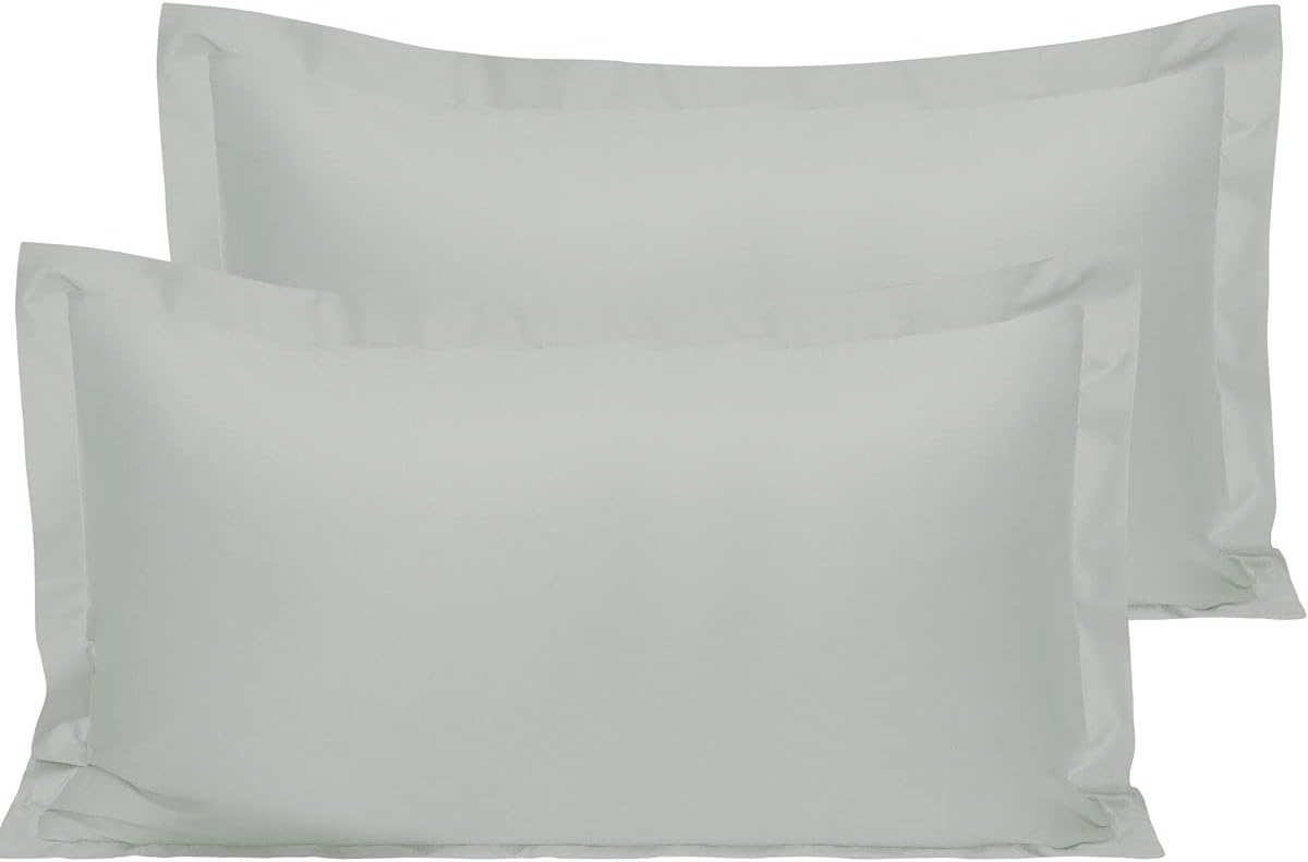 NTBAY Cotton 26x26 Euro Sham Covers - 500 Thread Count Egyptian Cotton Euro Pillow Covers, 2 Pack Super Soft and Breathable 26x26 Pillow Covers, Square Pillow Cases, White