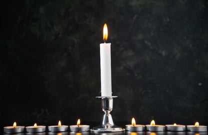 Bulk Mini Tea Lights - 50 Unscented White Travel Candles for Shabbat