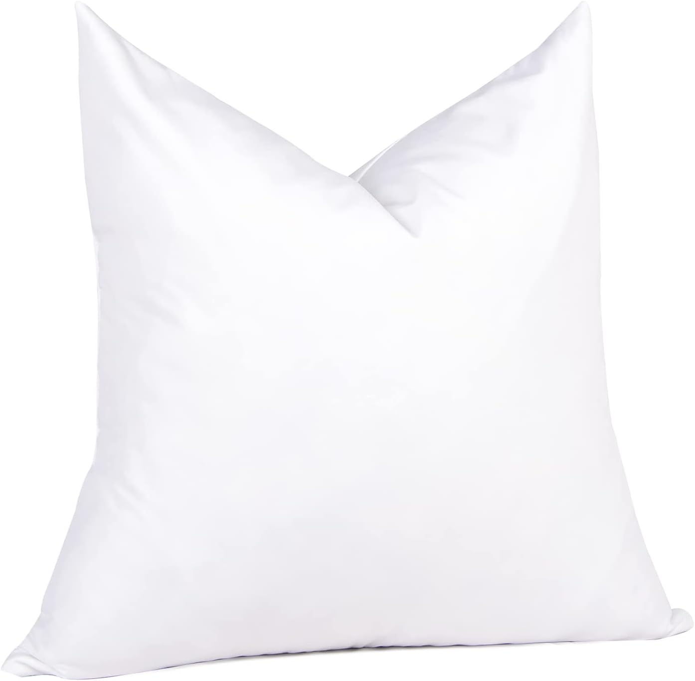 puredown® Euro Pillow Inserts 24 x 24 (Pack of 2, White), Feather Down Pillow Stuffer, White Throw Pillows for Bed, Couch, and Cushion