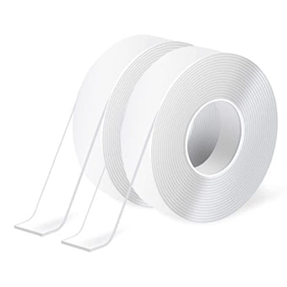 Art3d Double-Sided Mounting Tape (10FT), Multipurpose Removable Adhesive Foam Tape, Transparent, Household