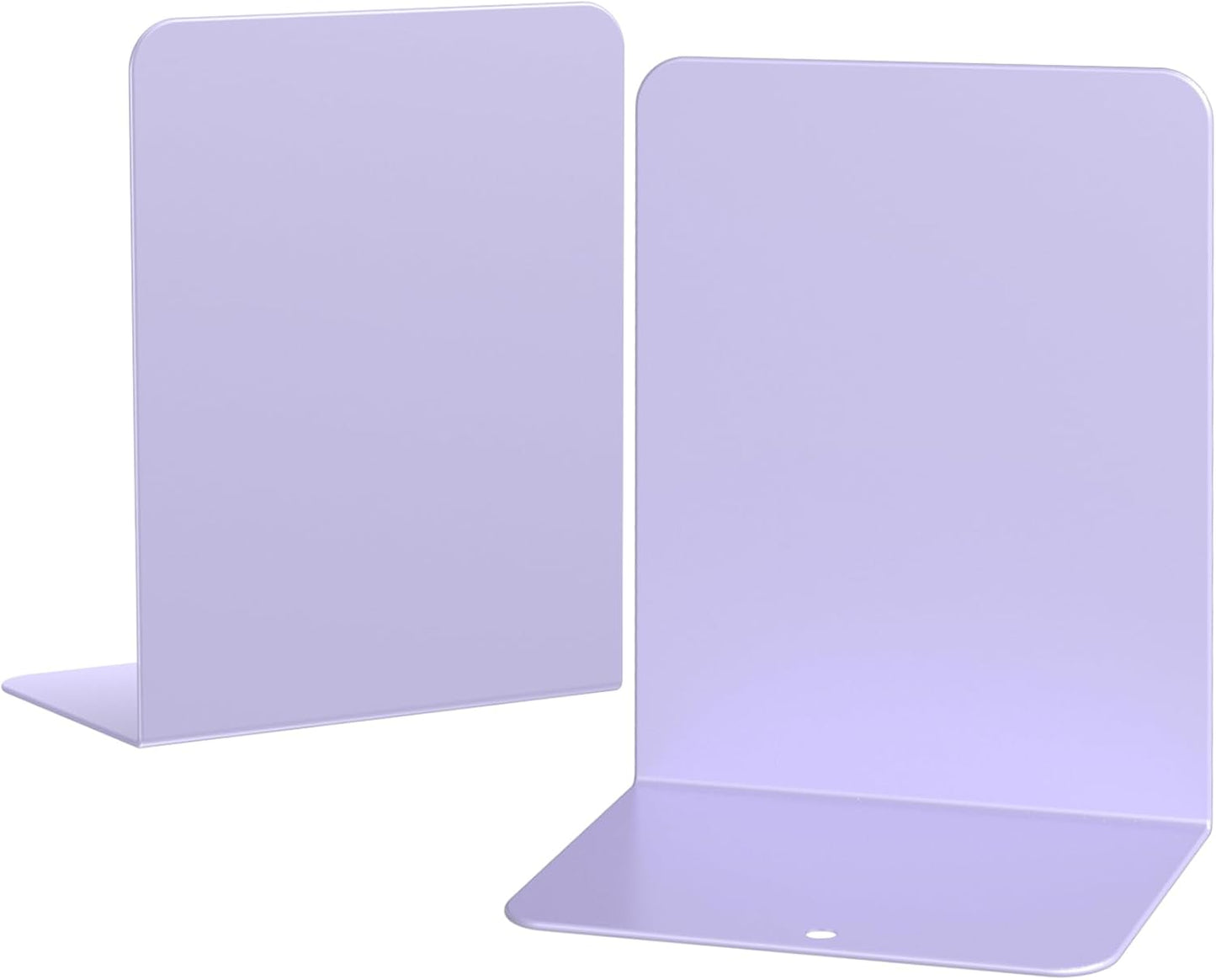 Book Ends, 2 Pieces Metal Bookend for Shelves, Bookends for Heavy Books, Book Holders for Shelves, Desk Organizers, Book Dividers for Office, School, Bookstore, Home