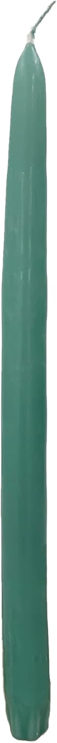 D'light Online White Taper Candles, 10 Inch Premium Quality Candles Hand-Dipped Tapered Candles, Dripless, Smokeless and Unwrapped Bulk Pack for Events - Set of 12 (10 Inch, White)