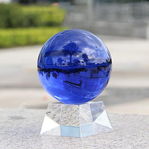 CHENGXINWENHUA Decorative Orbs for Bowls and Vases Set of 1，Diameter 3" Crystal Sphere Ball,Camera Sphere and Photography Orb (Green-1)