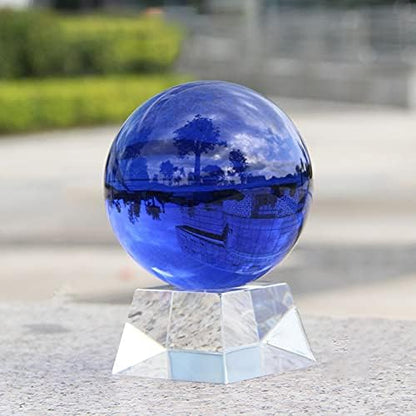 CHENGXINWENHUA Decorative Orbs for Bowls and Vases Set of 1，Diameter 3" Crystal Sphere Ball,Camera Sphere and Photography Orb (Green-1)