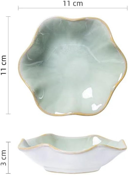 JAMEND CLXP Lotus Leaf Shape Decorative Ring Tray, Small Key Bowl, Ceramic Trinket Tray Jewelry Dish Organizing Necklace Earrings, Home Decoration for Mom Best Friend Sister, Pink.
