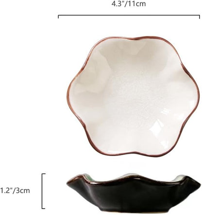 JAMEND CLXP Lotus Leaf Shape Decorative Ring Tray, Small Key Bowl, Ceramic Trinket Tray Jewelry Dish Organizing Necklace Earrings, Home Decoration for Mom Best Friend Sister, Pink.