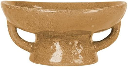 Creative Co-Op Stoneware Bowl w Reactive Glaze, White