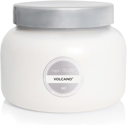 Capri Blue Volcano Scented Candles - Luxury Glass Jar Candles for Home Scented with Tropical Fruit & Sugared Citrus - Soy Wax Blend - Blue Color (19 oz)