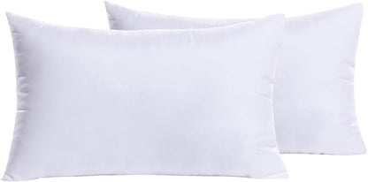 MIULEE 12x20 Pillow Inserts Set of 2, Rectangle Decorative Throw Pillow Premium Fluffy Lumbar Pillow Forms Stuffer for Living Room Sofa Couch Bed