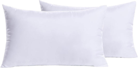 MIULEE 12x20 Pillow Inserts Set of 2, Rectangle Decorative Throw Pillow Premium Fluffy Lumbar Pillow Forms Stuffer for Living Room Sofa Couch Bed