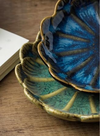 JAMEND CLXP Lotus Leaf Shape Decorative Ring Tray, Small Key Bowl, Ceramic Trinket Tray Jewelry Dish Organizing Necklace Earrings, Home Decoration for Mom Best Friend Sister, Pink.