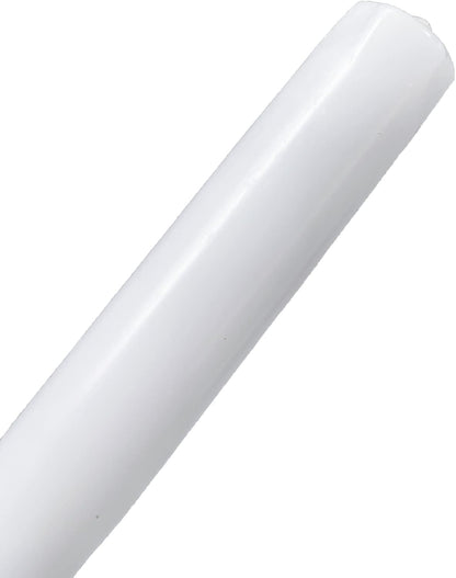 D'light Online White Taper Candles, 10 Inch Premium Quality Candles Hand-Dipped Tapered Candles, Dripless, Smokeless and Unwrapped Bulk Pack for Events - Set of 12 (10 Inch, White)