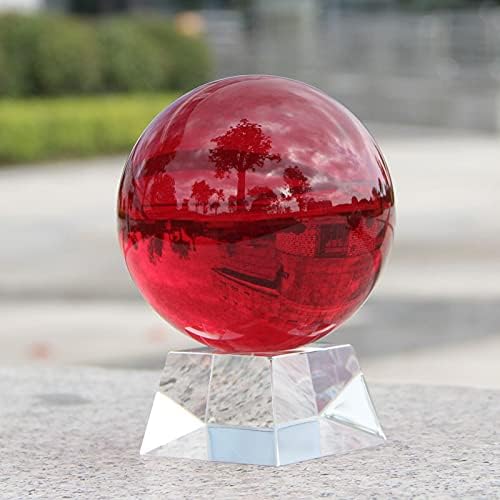 CHENGXINWENHUA Decorative Orbs for Bowls and Vases Set of 1，Diameter 3" Crystal Sphere Ball,Camera Sphere and Photography Orb (Green-1)
