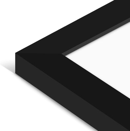 Americanflat 12x18 Poster Frame with Shatter-Resistant Glass - Signature Collection - Gallery-Style Frames Made of Engineered Wood - Photo Frame for Wall Display - Black - Colors B