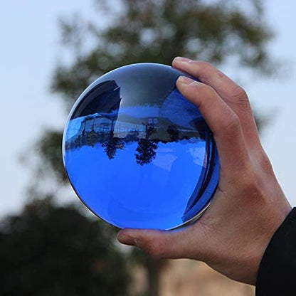 CHENGXINWENHUA Decorative Orbs for Bowls and Vases Set of 1，Diameter 3" Crystal Sphere Ball,Camera Sphere and Photography Orb (Green-1)