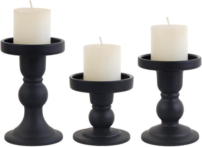 6-Piece Set of Glass Candlestick, Crystal Candlestick Holder Holder and Conical Candle, Christmas Candle Holder Decoration, Family Living Room Wedding Candle Holder (Clear 2sets)