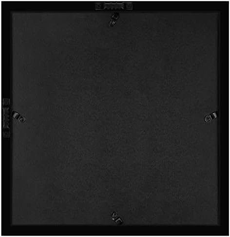 Americanflat 12x16 Shadow Box Frame with Polished Plexiglass - Silhouette Collection - Large Shadow Box Display Case for Tabletop and Wall Display - Black with Soft Felt Back