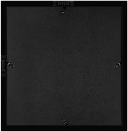 Americanflat 12x16 Shadow Box Frame with Polished Plexiglass - Silhouette Collection - Large Shadow Box Display Case for Tabletop and Wall Display - Black with Soft Felt Back