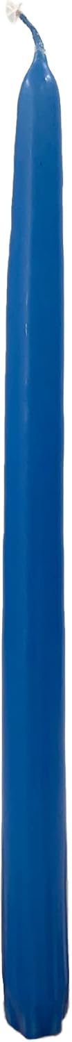 D'light Online White Taper Candles, 10 Inch Premium Quality Candles Hand-Dipped Tapered Candles, Dripless, Smokeless and Unwrapped Bulk Pack for Events - Set of 12 (10 Inch, White)