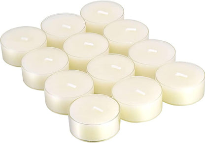 Natural Yellow Beeswax Tealight Candles - 12pcs - Organic Candle Natural Scent Smokeless Clean Burning