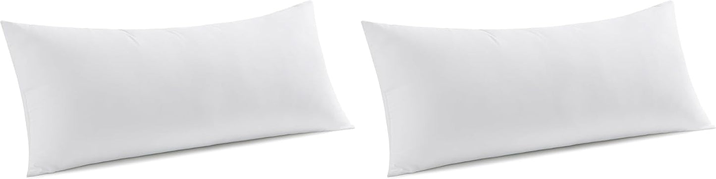 MIULEE 14x36 Inch Throw Pillow Insert Premium Throw Pillow Virgin Microfiber Stuffer Rectangle Pillow for Sofa Bed Couch