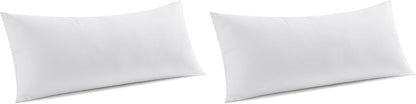 MIULEE 14x36 Inch Throw Pillow Insert Premium Throw Pillow Virgin Microfiber Stuffer Rectangle Pillow for Sofa Bed Couch