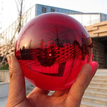 CHENGXINWENHUA Decorative Orbs for Bowls and Vases Set of 1，Diameter 3" Crystal Sphere Ball,Camera Sphere and Photography Orb (Green-1)