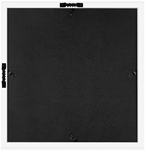 Americanflat 12x16 Shadow Box Frame with Polished Plexiglass - Silhouette Collection - Large Shadow Box Display Case for Tabletop and Wall Display - Black with Soft Felt Back