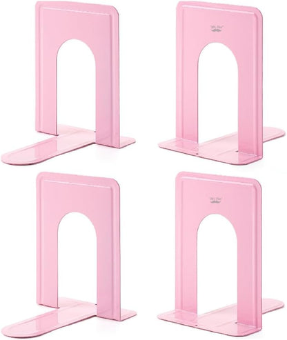 Mr. Pen- Book Ends, Black, 4 Pack, Heavy Duty Metal Bookends for Shelves, Book Holders for Shelves, Metal Bookends