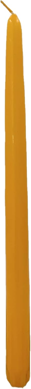 D'light Online White Taper Candles, 10 Inch Premium Quality Candles Hand-Dipped Tapered Candles, Dripless, Smokeless and Unwrapped Bulk Pack for Events - Set of 12 (10 Inch, White)