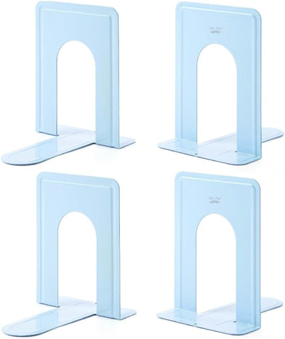 Mr. Pen- Book Ends, Black, 4 Pack, Heavy Duty Metal Bookends for Shelves, Book Holders for Shelves, Metal Bookends