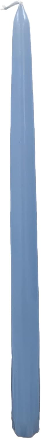D'light Online White Taper Candles, 10 Inch Premium Quality Candles Hand-Dipped Tapered Candles, Dripless, Smokeless and Unwrapped Bulk Pack for Events - Set of 12 (10 Inch, White)