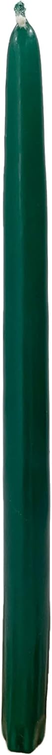 D'light Online White Taper Candles, 10 Inch Premium Quality Candles Hand-Dipped Tapered Candles, Dripless, Smokeless and Unwrapped Bulk Pack for Events - Set of 12 (10 Inch, White)