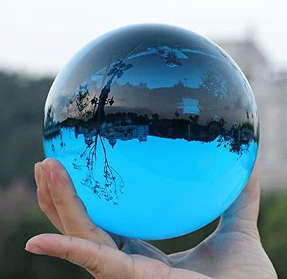 CHENGXINWENHUA Decorative Orbs for Bowls and Vases Set of 1，Diameter 3" Crystal Sphere Ball,Camera Sphere and Photography Orb (Green-1)