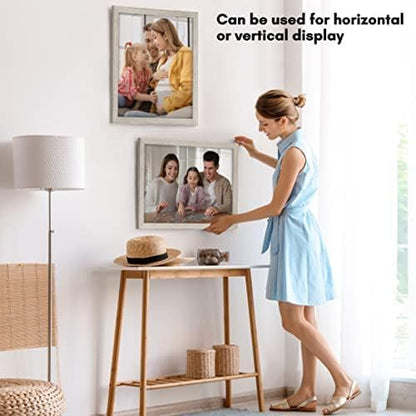 Americanflat 16x20 Picture Frame with Polished Plexiglass - Black Picture Frame - Wide Photo Frames Made of Engineered Wood for Vertical or Horizontal Wall Display - Epic Collection - Black - Colors B