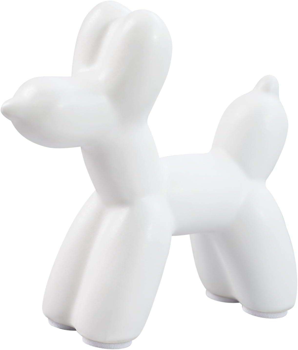 Notakia Cute Ceramics Balloon Dog Statue Crafts Gold Living Room Desktop Decorations,Handmade Modern Small Ceramic Animal Statue Ornament Gold Home Decor Accents