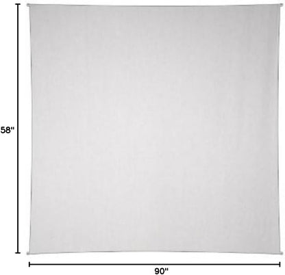 Sunshine Joy Plain White Tapestry 100% Cotton 58x58 Inches