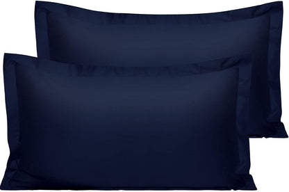 NTBAY Cotton 26x26 Euro Sham Covers - 500 Thread Count Egyptian Cotton Euro Pillow Covers, 2 Pack Super Soft and Breathable 26x26 Pillow Covers, Square Pillow Cases, White