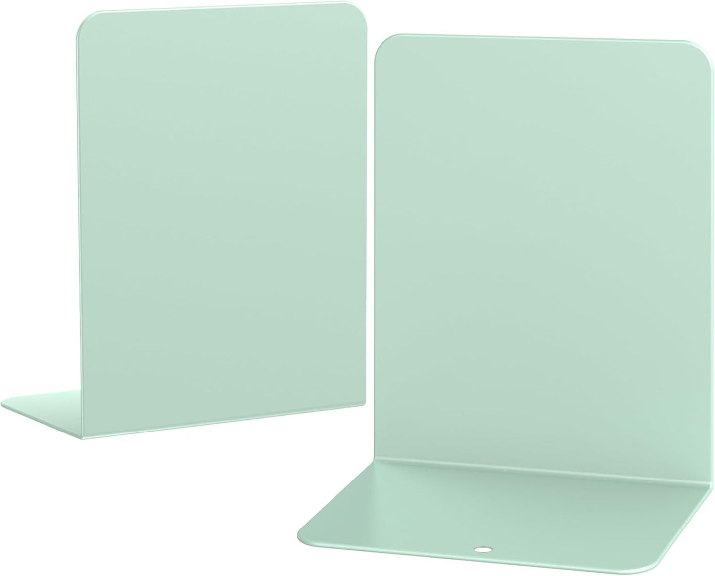 Book Ends, 2 Pieces Metal Bookend for Shelves, Bookends for Heavy Books, Book Holders for Shelves, Desk Organizers, Book Dividers for Office, School, Bookstore, Home