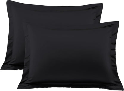 Euro Sham Covers 26x26 Set of 2 White 600 Thread Count 100% Egyptian Cotton Pack of 2 Euro 26x26 Pillow Covers Cushion Cover Cases Soft Skin Friendly European Size Decorative Square Pillow Shams