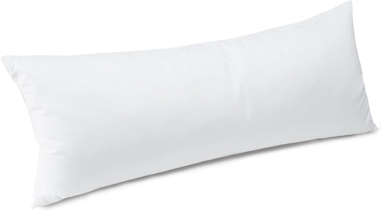 puredown® Euro Pillow Inserts 24 x 24 (Pack of 2, White), Feather Down Pillow Stuffer, White Throw Pillows for Bed, Couch, and Cushion