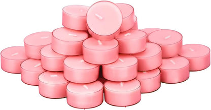 DEYBBY Natural Scented Soy Wax Tealight Candles Bulk, Romantic Rose Aromatherapy Luxury Tea Candle Set of 12-4 Hour Burn Time|Great for Valentine's Day, Birthday