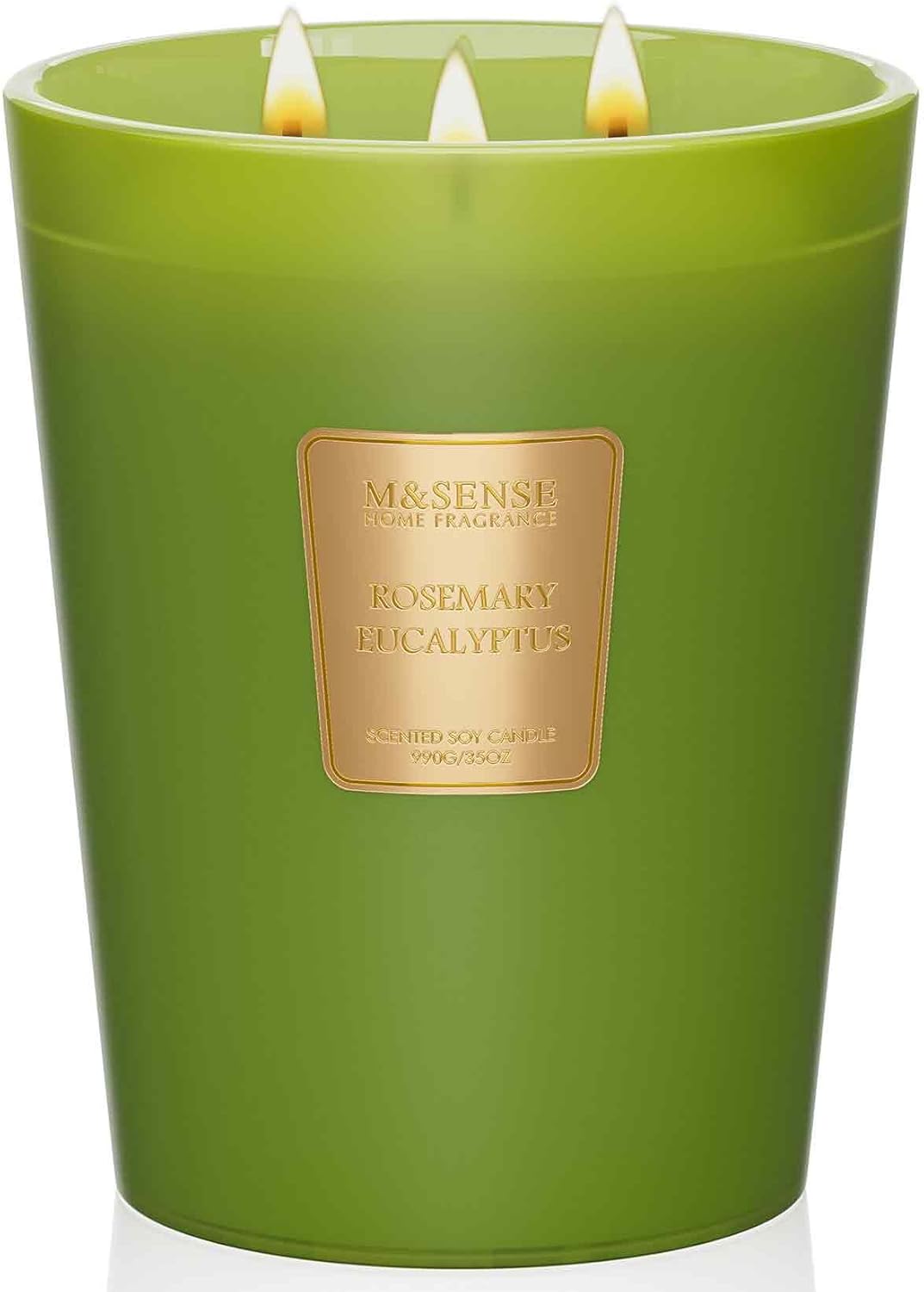 M&SENSE Jasmine Candles Highly Scented 3 Wick 35oz 150 Hours Burn Extra Large Jar Candles for Women, Natural Soy Wax Aromatherapy Candle for Stress Relief, Meditation, Yoga, Spa - Colors B