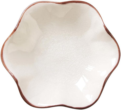 JAMEND CLXP Lotus Leaf Shape Decorative Ring Tray, Small Key Bowl, Ceramic Trinket Tray Jewelry Dish Organizing Necklace Earrings, Home Decoration for Mom Best Friend Sister, Pink.